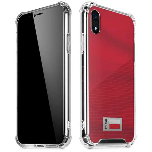 Poland Soccer Flag iPhone XR Clear Case